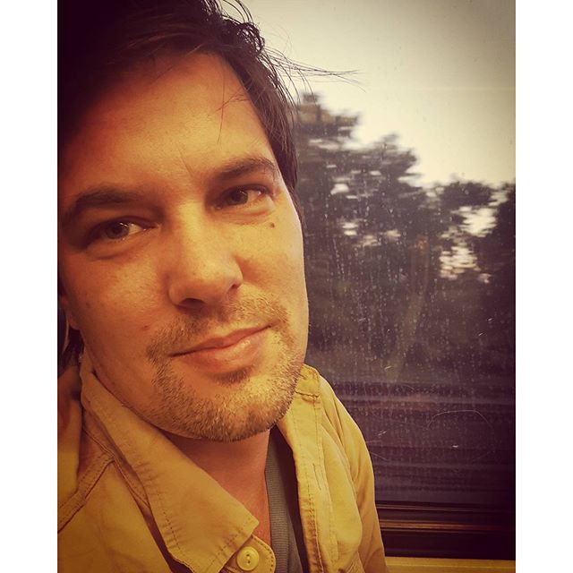 A man on a train. A #handsomeman #metronorth #trainride #train #mylove