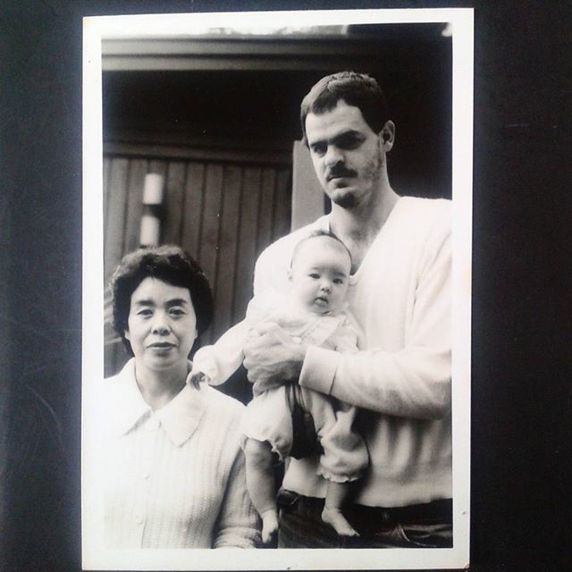 #tbt cool picture of my late grandmother, father and me in Japan, 1985.